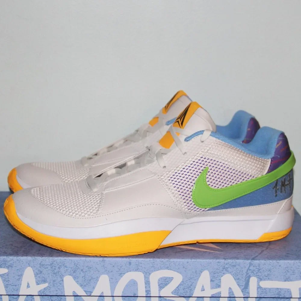 Nike Ja 1 Trivia Basketball Shoes Mens 13 14 White Phantom Green